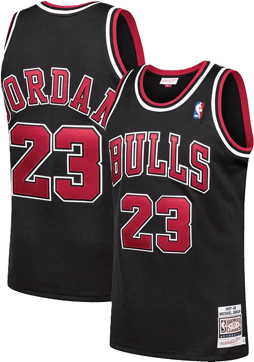 Chicago Bulls Michael Jordan #23 1997-98 Black Jersey