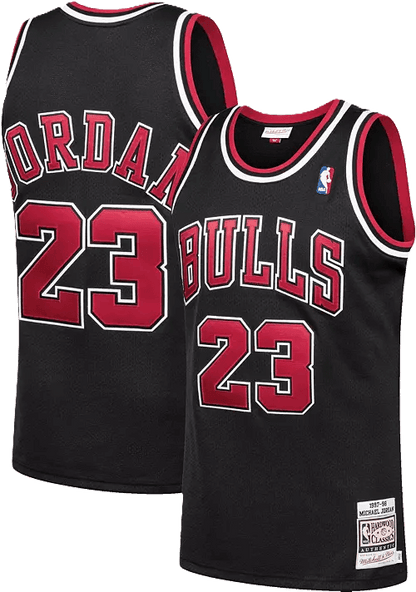 Chicago Bulls Michael Jordan #23 1997-98 Black Jersey
