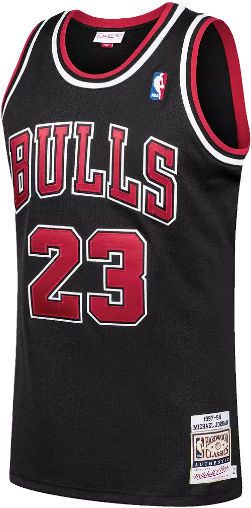 Chicago Bulls Michael Jordan #23 1997-98 Black Jersey