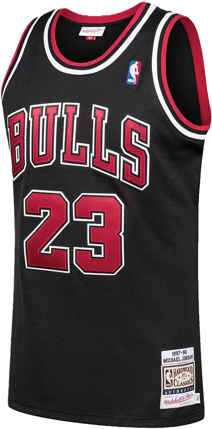 Chicago Bulls Michael Jordan #23 1997-98 Black Jersey