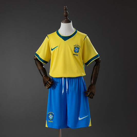 Kids Brazil 2026 World Cup Home Jersey - Front