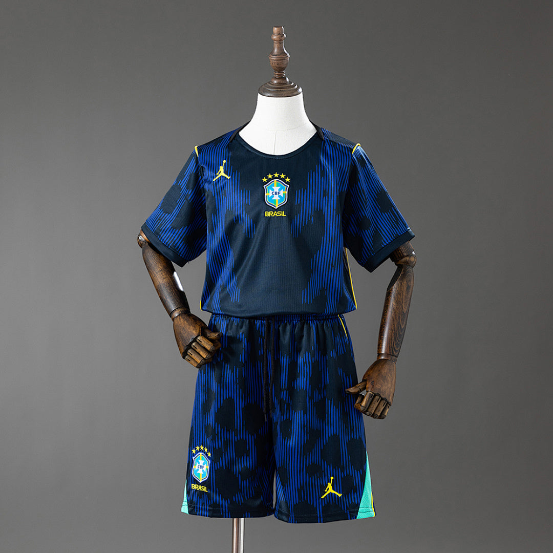 Kids Brazil 2026 World Cup Away Jersey - Front