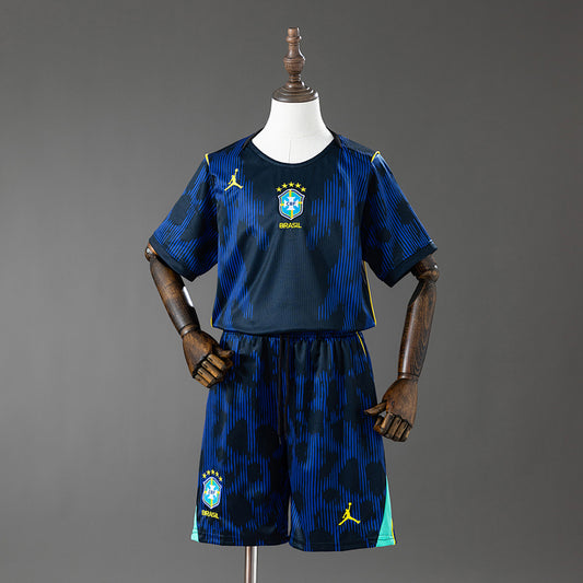 Kids Brazil 2026 World Cup Away Jersey - Front