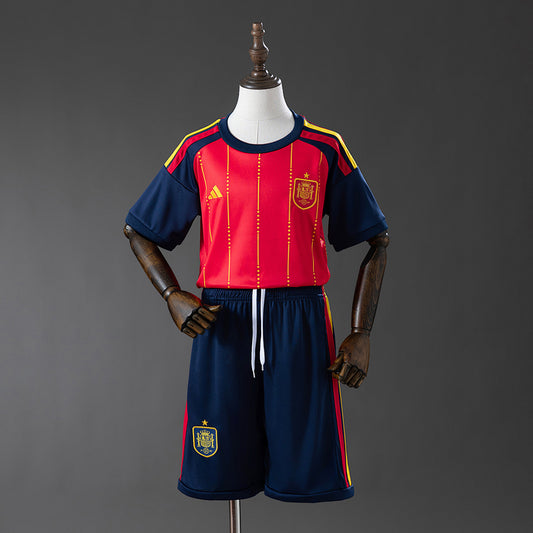 Kids Spain 2026 World Cup Home Jersey - Front