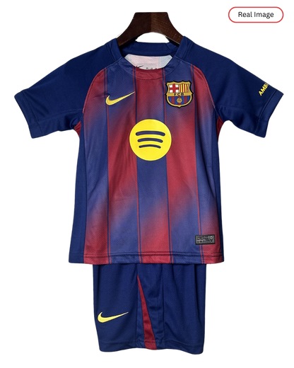 Kids Barcelona LAMINE YAMAL #10 2025/26 Home Edition Spotify Logo only - Kit