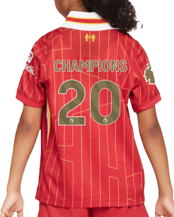 Kids Liverpool Champions 24/25 Home Edition Kit - - CHAMPIONS 20