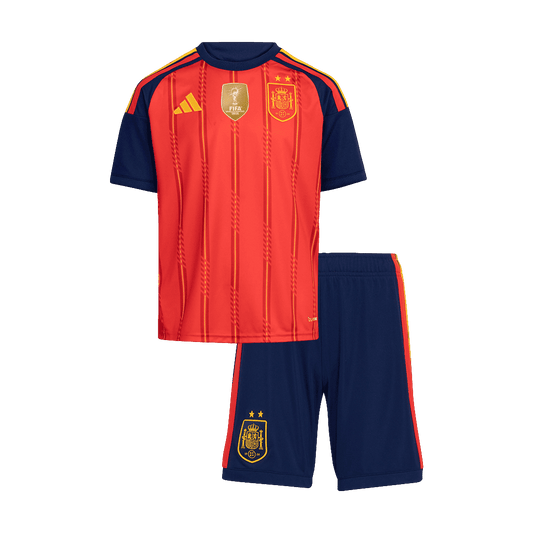 Kids Spain 2026 World Cup Home Edition Kit Champions