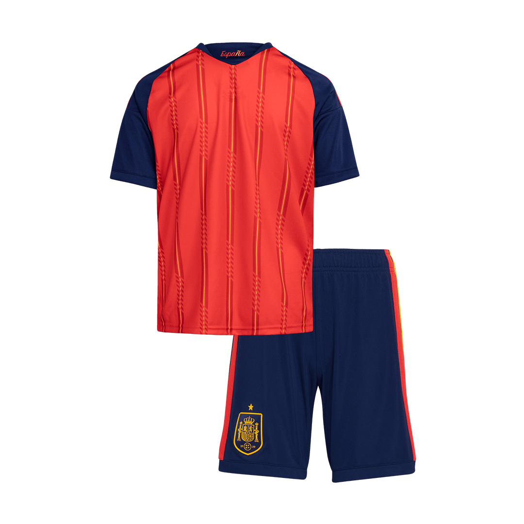 Kids Spain 2026 World Cup Home Edition Kit Champions