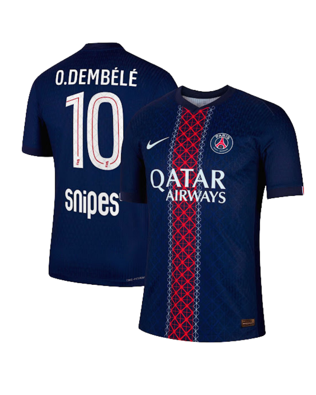 Paris Saint Germain O. DEMBELE #10 2025/26 Jersey Home Edition