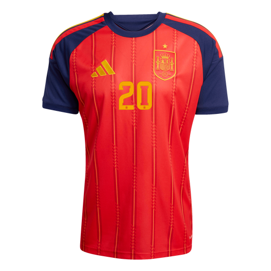 Spain PEDRI #20 2026 World Cup Home Jersey