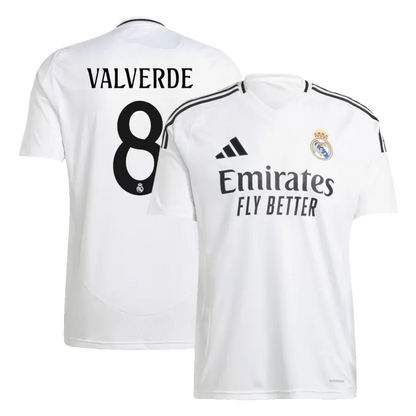 Real Madrid VALVERDE #8 2024/25 Jersey Home Edition