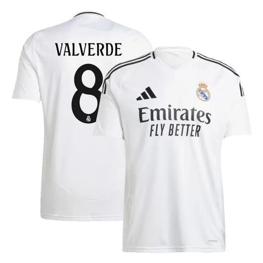 Real Madrid VALVERDE #8 2024/25 Jersey Home Edition