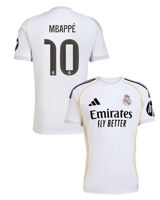 Real Madrid MBAPPE #10 2025/26 Jersey Home Edition
